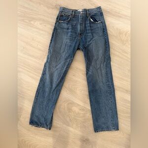 Reformation Dark Blue Straight Jeans